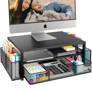 Organizador de Escritorio Minimalista Hecho a Mano en Madera Aqudus Saleem AS-MANG-002 con Sujetalibros - Acabado Natural - Product Image 5