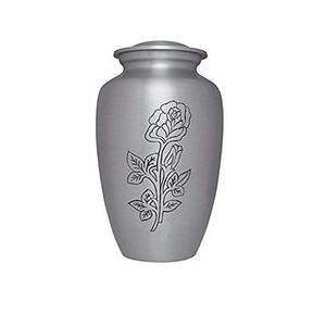 Urne funéraire artisanale en aluminium, finition grise, pour cendres humaines, fournitures funéraires, urnes de crémation, grossiste - Product Image 4