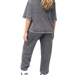 กางเกงจ็อกเกอร์วินเทจทรงหลวมสำหรับผู้หญิง ผ้าฟลีซน้ำหนักเบา สกรีนโลโก้ได้ตามต้องการ แฟชั่นสตรีทแวร์ฮิปฮอป สไตล์ลำลอง ขายส่ง - Product Image 6