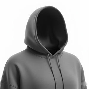 Sweat à capuche décontracté pour homme, coupe régulière, tricoté 100% coton, écologique, avec fermeture éclair, en molleton 400g, imprimé avec logo personnalisé, collection automne - Product Image 2