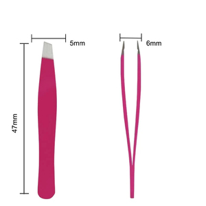 Top Design Hot Sale Stainless Steel Colorful Tweezer <b>Remove</b> Eyebrows Cosmetic <b>Tools</b> Eyebrow Tweezers - Product Image 3