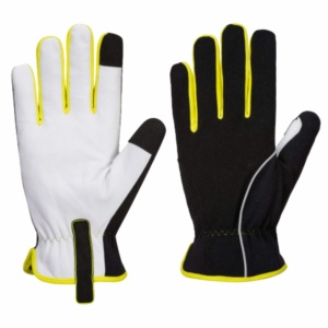 ถุงมือหนังแพะสังเคราะห์ Amara Heavy-Duty สำหรับการปกป้องมือขั้นสูงสุดในงานก่อสร้าง งานช่าง และงานเครื่องจักร - Product Image 1