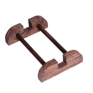 Soporte de lujo para tablas de cortar de madera con marco de soporte de varilla, organizador moderno para encimera de cocina, almacenamiento de tablas de cortar, a la moda - Product Image 1