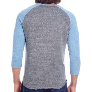 Men's Gray <b>Black</b> Raglan Sleeve <b>Long</b> Sleeve <b>T</b>-<b>Shirt</b> O-Neck Casual Oversized Regular 100% Cotton Solid Color Anti-Wrinkle 320g - Product Image 5