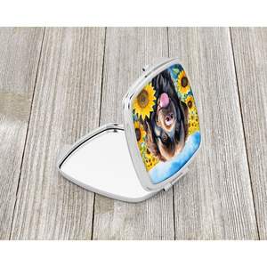 Newfoundland Sunflowers <b>Compact</b> Travel Makeup <b>Mirror</b> Folding Handheld Pocket Decorative <b>Mirror</b> for Women and Girls Gift - Product Image 2