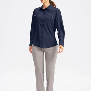 Camisa de Pesca de Manga Larga para Hombre, de Alta Calidad, OEM/ODM, Antibacteriana, UPF 50, Tejido Transpirable, Protección Solar, Casual, con Botones - Product Image 3