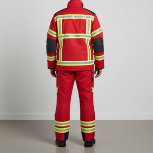 Combinaison de sécurité réfléchissante haute visibilité personnalisée, respirante, durable, en polyester, vêtements de travail pour travaux industriels en extérieur - Product Image 4