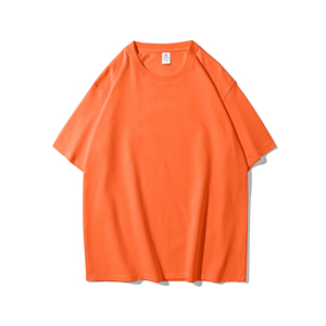 Men's Red Cotton Short Sleeve T-Shirt O-Neck Regular Fit Casual Solid Color Jersey Knitted Blank Design - Product Image 6