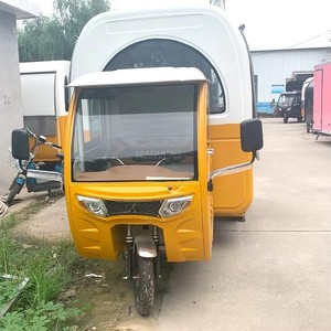 Carretto Mobile per Alimenti Personalizzato a 3 Ruote |   Rimorchio da Cucina per Bicicletta per Caffè, Birra e Fast <span class=keywords><strong>Food</strong></span> - Mercato USA - Product Image 2