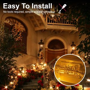 30 Ganci Adesivi Trasparenti Resistenti per Luci Esterne, Luci a Corda, Morsetti per Appendere Decorazioni Natalizie, Qualità Premium per Esterni - Product Image 2