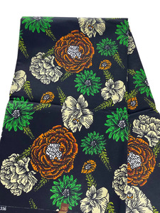 Tela estampada con cera, tela africana estampada, tela de algodón, tela para prendas de vestir, tela para ropa, tela con estampado personalizado para exportación al por mayor. - Product Image 4
