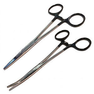 Juego de Pinzas Kelly, Pinzas Hemostáticas con Bloqueo, Pinzas Quirúrgicas con Mordazas Dentadas de Trinquete, Acero Inoxidable, Uso Médico - Product Image 1