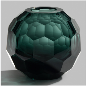 Vase moderne en verre avec motif en relief, design minimaliste - Product Image 6
