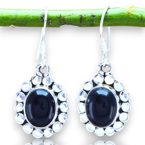 Bague Onyx Bijoux en argent sterling 925 faits à la main Bijoux en argent pour femme - Product Image 1