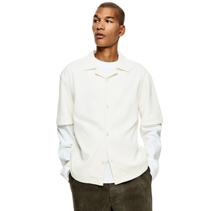 Camisa holgada para hombre, informal, extragrande, suave, transpirable, de manga larga, con botones, cómoda, relajada, para uso diario. - Product Image 2