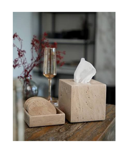 JANNAT EXPORT 100% Eco-Friendly Modern <b>Marble</b> Tissue Box Handmade Finishing Work Unique Style Model MTB-73 Uttar Pradesh - Product Image 2