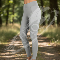 Leggings d'équitation professionnels pour femmes, taille haute, avec grip en silicone, vêtements d'équitation de qualité