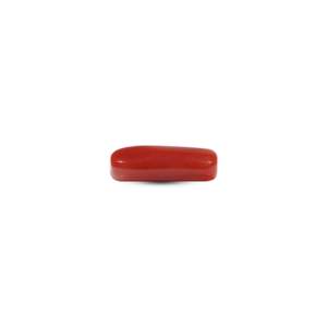 Loose 6.45 Carat Oval Cut Red Coral Gemstone for Fine Jewelry - Product Image 3