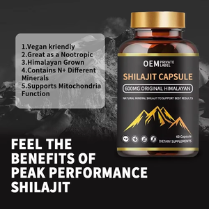OEM/ODM Himalayan Shilajit Capsules for Energy and Immune Support Pure Shilajit 60 Capsule for <b>Men</b> & Women from India - Product Image 5