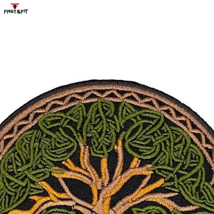 Parche Bordado 3D de Bajo MOQ Más Vendido con Material de PU, Color Personalizado, Borde Adhesivo Merrow para Gorras y Ropa - Product Image 2