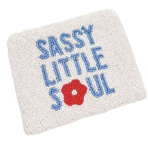 Handmade Beaded Coin Purse Vintage Style Luxury <b>Small</b> <b>Wallet</b> with Premium Glass Beads Fashion Women Accessory for - Product Image 3