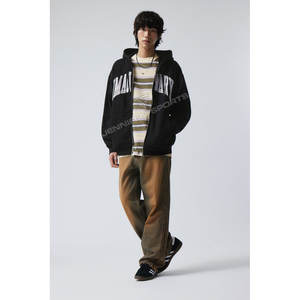 Sudadera con Capucha Unisex de Alta Calidad, con Logotipo Bordado, Cierre de Cremallera, 100% Algodón, Transpirable, Estilo Oversize, para Hombre - Product Image 4