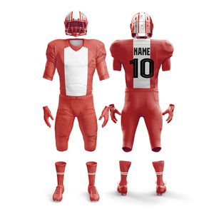 Tenue de football américain de haute qualité, tissu durable, logo personnalisé hip-hop, uniforme de football américain pour équipes - Product Image 2