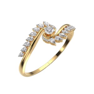 ZAWO Luxury Diamond <b>Bangle</b> in Gold White Yellow Rose Gold Elegant Statement Jewelry for Women Engagement Anniversary Party - Product Image 3