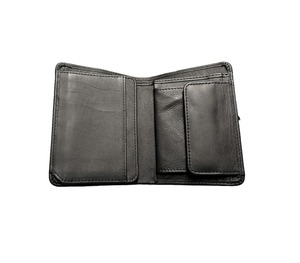 High Quality Men's Genuine Leather <b>Wallet</b> Custom Card Holder Lightweight Mini <b>Smart</b> Slim Design Long Length Fold Closure Coin - Product Image 1