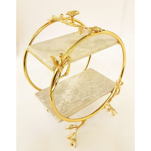Simple Standard Designer Round Shape Premium Quality Metal Cake Stand With Gold Finish For Dessert And Cake Display From India - Product Image 6