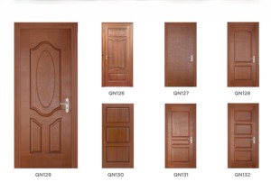Puerta de Entrada Lateral de Alta Durabilidad con Aislamiento Acústico, Superficie Acabada, Madera Sólida de Roble y Teca Premium, Estilo Minimalista para Villa - Product Image 4