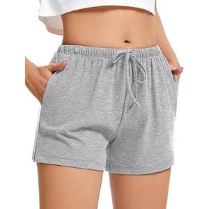 กางเกงขาสั้นผู้หญิงทรงปกติ ผ้าฝ้ายพรีเมียม 100% น้ำหนักเบา 140GSM ระบายอากาศได้ดี เหมาะสำหรับฤดูร้อน สไตล์ลำลอง ขายส่ง รับผลิตตามแบบ OEM - Product Image 4