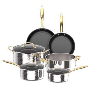 Casserole élégante et créative en acier inoxydable de qualité supérieure avec couvercle assorti, magnifiquement conçue par KRAFT WORLD. - Product Image 1