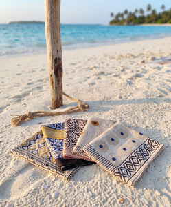 Bandana en coton imprimé à la main, style bohème, pour la plage, les cheveux, le cou, la randonnée, le camping et les festivals – Vente en gros - Product Image 2
