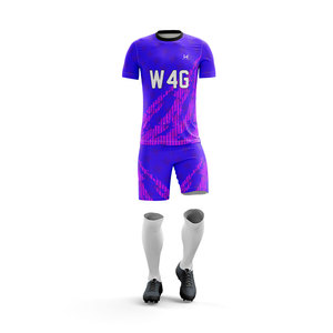 Conjunto de Pantalones Cortos de Fútbol Personalizados para Hombre, Impresión Digital, Cierre con Cordón, Spandex/Poliéster, Antibacteriano, Transpirable - Product Image 2