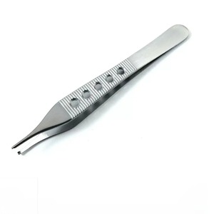 Pinzas de tejido Adson de acero inoxidable Ametrine Surgical AS-786, manuales, 12 cm, 1x2 dientes, 5 pulgadas, juego de instrumentos anatómicos, CE - Product Image 2
