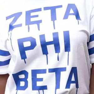 T-shirt Zeta Boxy Drip unisexe, lettres grecques, streetwear, coupe ample, coton premium, t-shirt décontracté tendance - Product Image 3