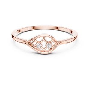 Bague Moissanite 10K et CZ en argent pour un usage quotidien - Product Image 2