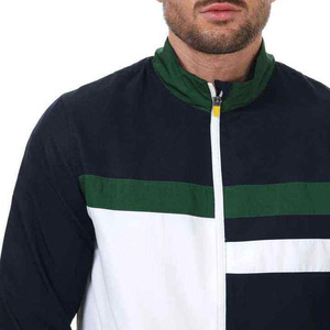 Conjunto Deportivo de 2 Piezas para Hombre, Estilo Deportivo, Bloques de Color, Poliéster, Corte Regular, Cuello con Media Cremallera, Ropa Casual - Product Image 4