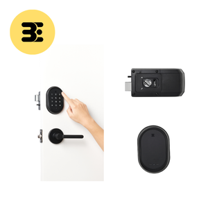 Cerradura de puerta sin llave con teclado de aleación de zinc negro y gestión de múltiples contraseñas - Product Image 2