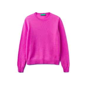 Pull en tricot à col rond pour femme, anti-boulochage, minimaliste, hiver, couleur unie, coupe classique, manches longues - Product Image 3