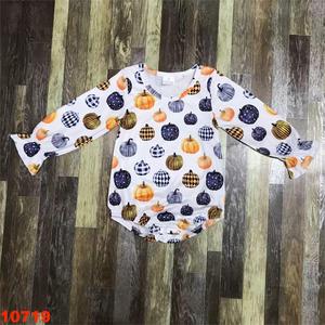 ODM Modern Baby <strong>Onesie</strong> Comfortable Spooky Bodysuits with Long &amp; Short Sleeves Hot Selling Thanksgiving Romper - Product Image 3