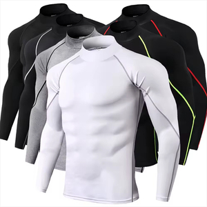 Haut de bain pour homme à manches longues, 100 % polyester, séchage rapide, imprimé numérique, UPF50+, motif coucher de soleil sur la plage - Product Image 6