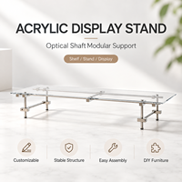 Support d'ordinateur de bureau en verre à axe optique réglable, organisateur de rangement multifonctionnel pour bureau, autres meubles de maison