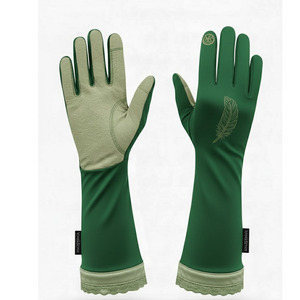 Top Selling High Quality Leather Hijab <b>Gloves</b> Comfortable Flexible Fabric Touch Screen Thermal Features for Muslim Horse Riding - Product Image 4