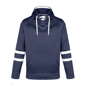 เสื้อฮู้ดฮอกกี้น้ำแข็งผ้าฝ้ายสุดฮิตสำหรับผู้ชาย  โลโก้แบบกำหนดเอง  เสื้อฮู้ดฮอกกี้ผู้ชายแบบมีเชือกผูก - Product Image 6