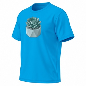 Top Trend Sustainable 2026 Men's Custom Printed Cotton/<b>Polyester</b> <b>T</b>-<b>Shirt</b> Anti Shrink Quick Dry Breathable Short Sleeve Regular - Product Image 2