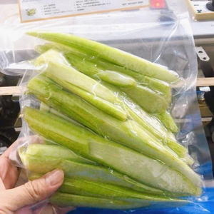 Wholesale IQF Frozen Alocasia Yunnanensis Colocasia Stem Cuts | OEM Frozen Sliced Packs ANGLE - Product Image 5