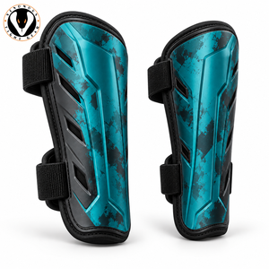 High Quality Athletic <b>Shin</b> <b>Pads</b> Impact Resistant Shell Adjustable Soft Inner Padding Customizable Leg Guards for Comfortable - Product Image 2