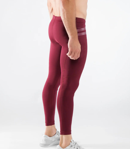 Pantalon de sport moulant en polyester pour homme avec logo personnalisé, séchage rapide, respirant, pour la gym, l'entraînement et la course à pied - Product Image 4